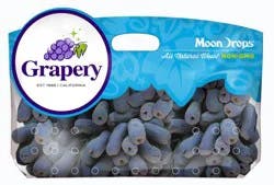 Fresh Moon Drops Seedless Black Grapes in Bag