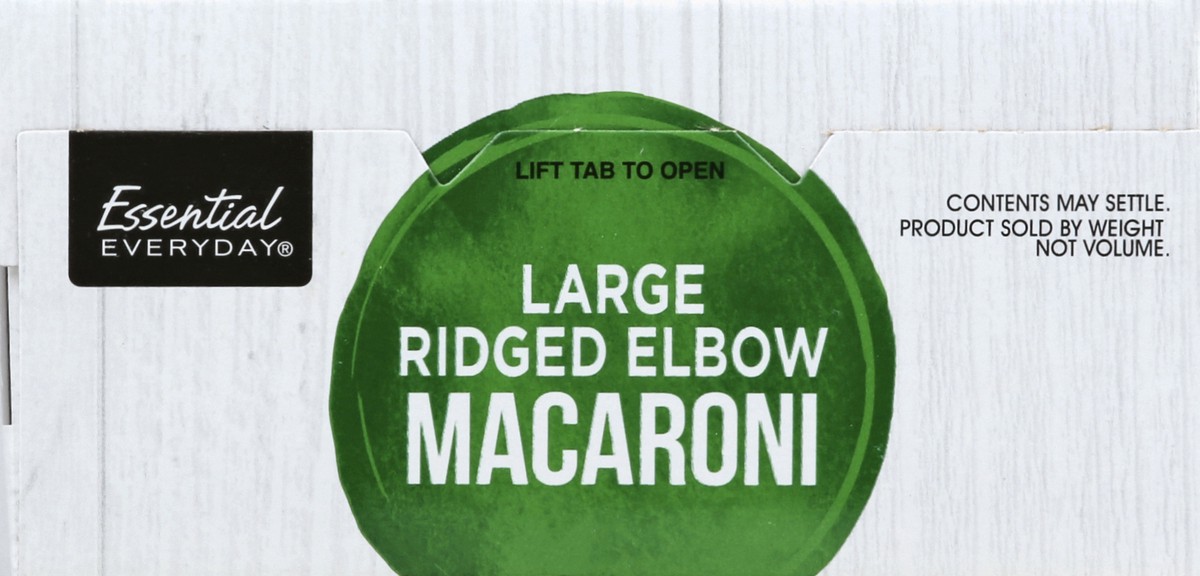 slide 2 of 6, Essential Everyday Elbow Macaroni, Ridged, Large, 16 oz