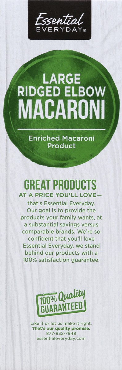 slide 3 of 6, Essential Everyday Elbow Macaroni, Ridged, Large, 16 oz