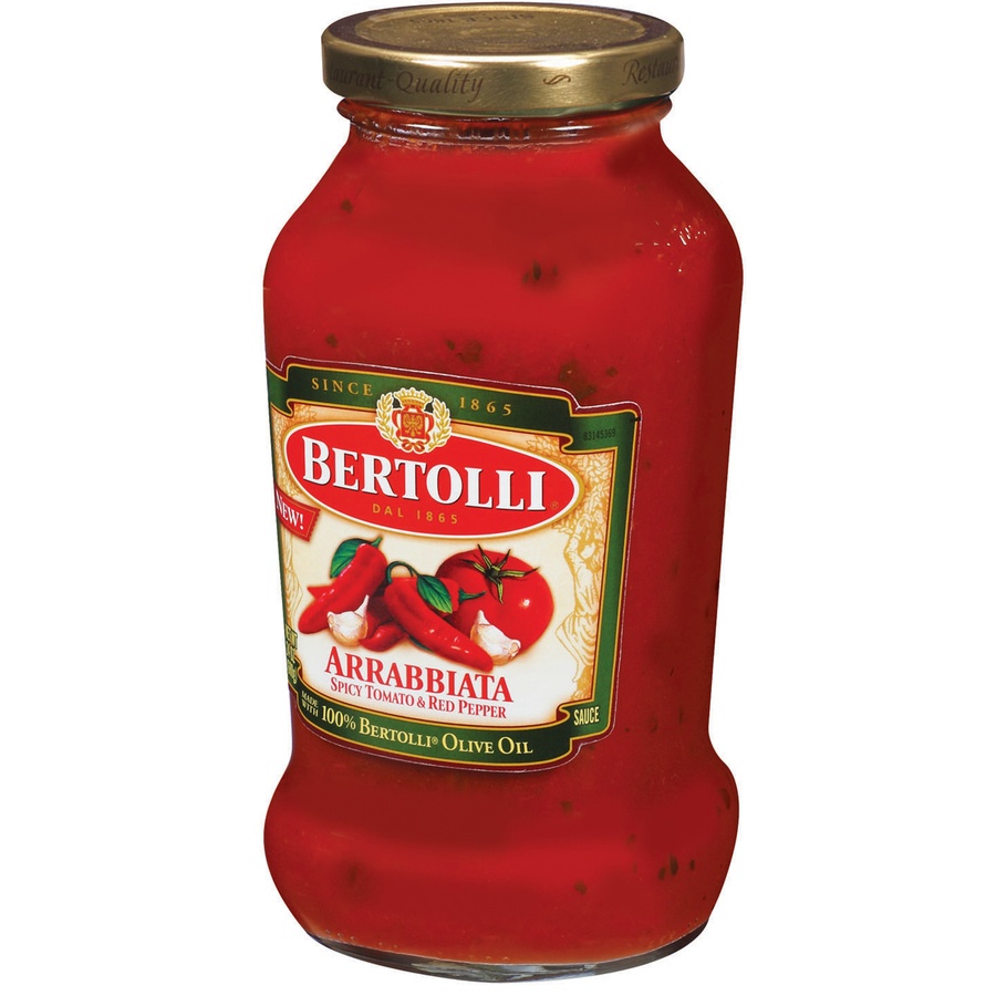 slide 3 of 8, Bertolli Sauce, Arrabbiata, Spicy Tomato & Red Pepper, 24 oz