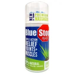 Blue Stop Max Massage Gel For Body Aches, 3.4 Oz Massaging Applicator
