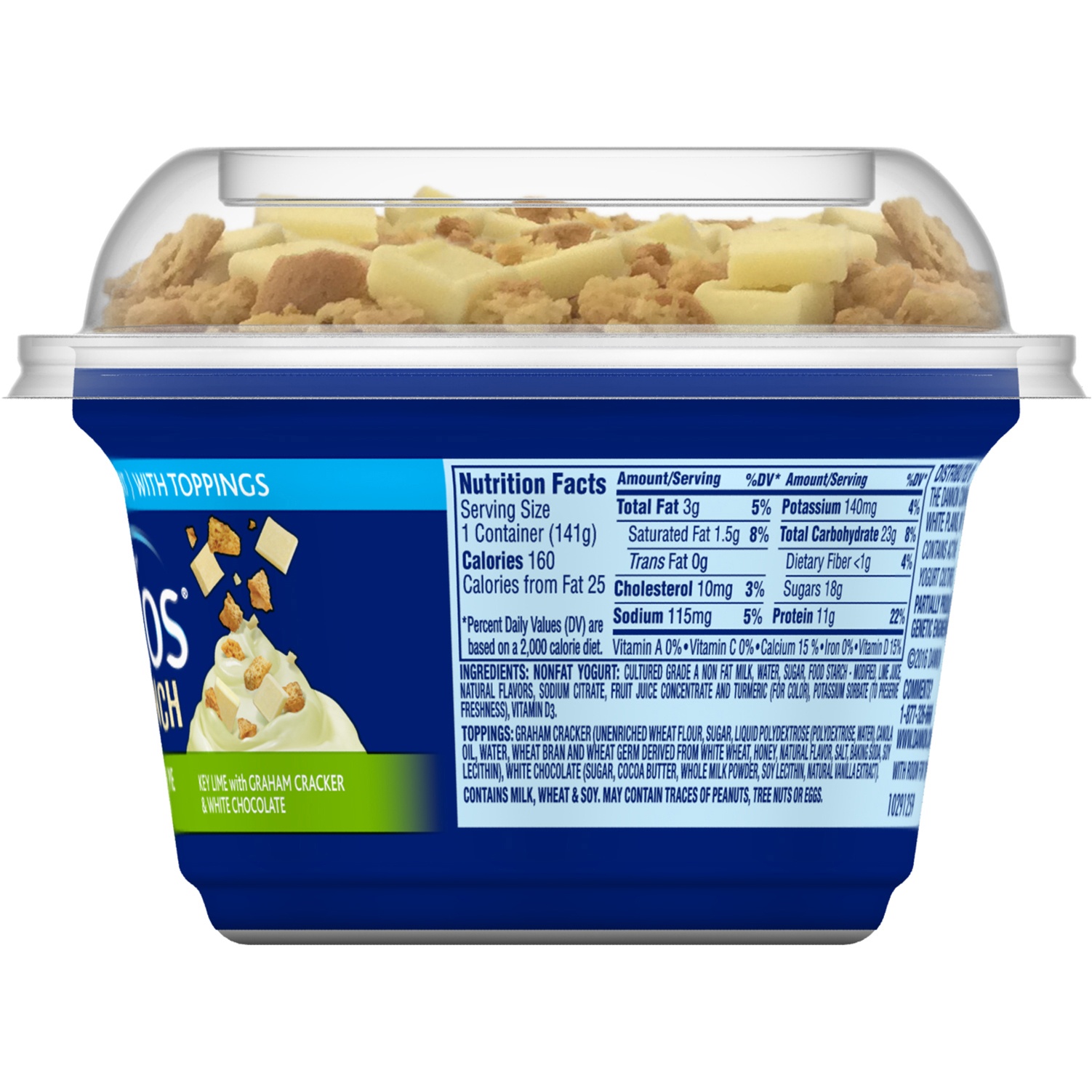 slide 4 of 5, Oikos Nonfat Yogurt Crunch Key Lime Pie, 5 oz