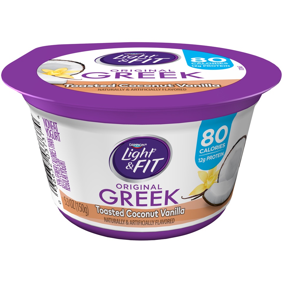 slide 2 of 6, Light & Fit Yogurt 5.3 oz, 5.3 oz