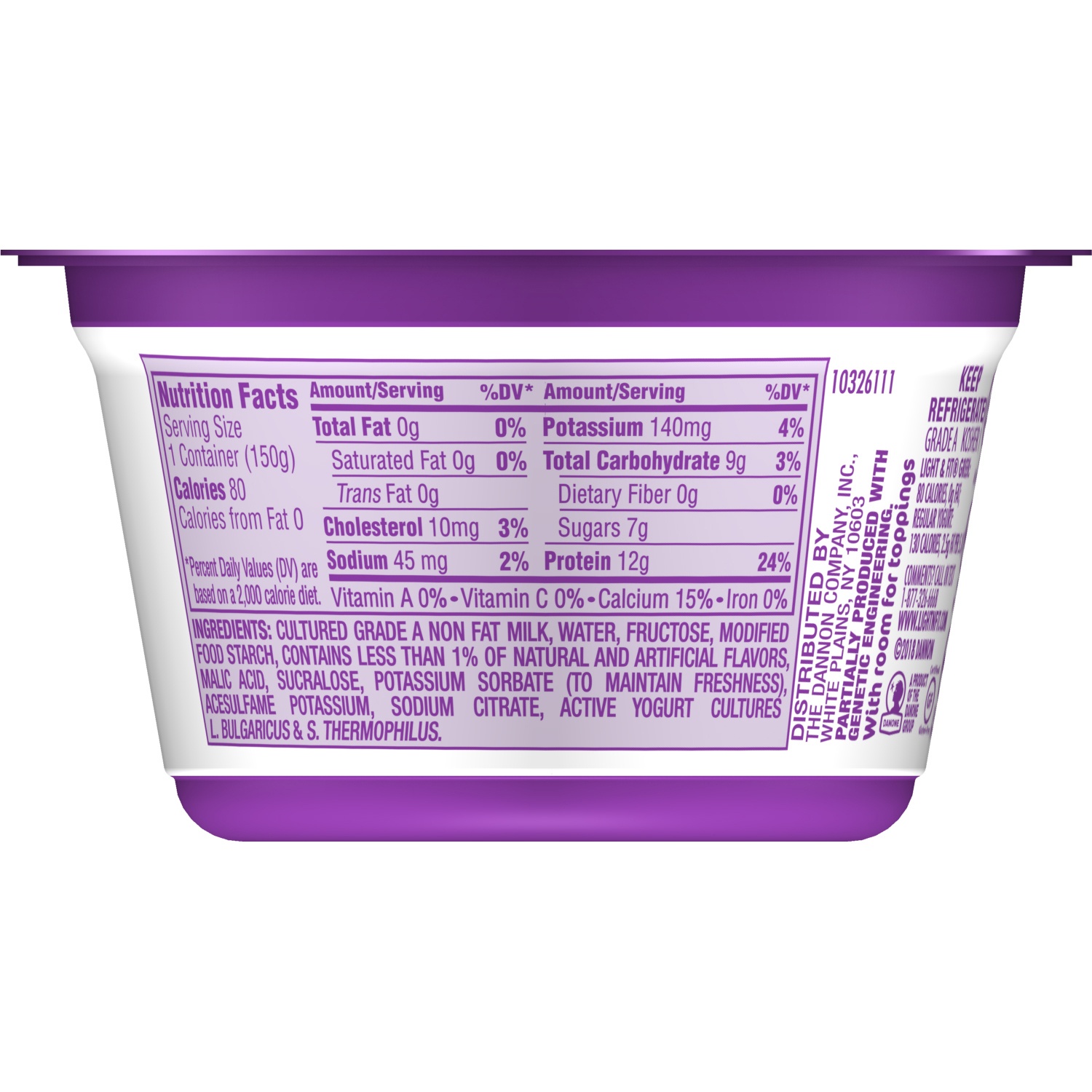 slide 5 of 6, Light & Fit Yogurt 5.3 oz, 5.3 oz