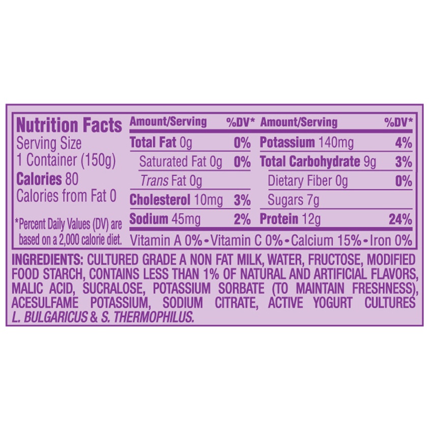 slide 6 of 6, Light & Fit Yogurt 5.3 oz, 5.3 oz