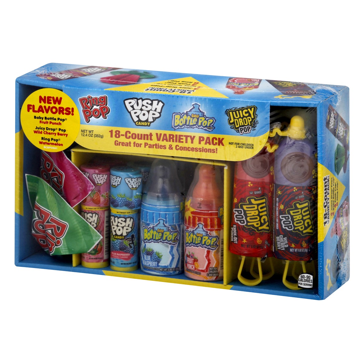 slide 4 of 10, Bazooka Ring Pop Lollipop And Hard Candy Variety Pack, 18 ct