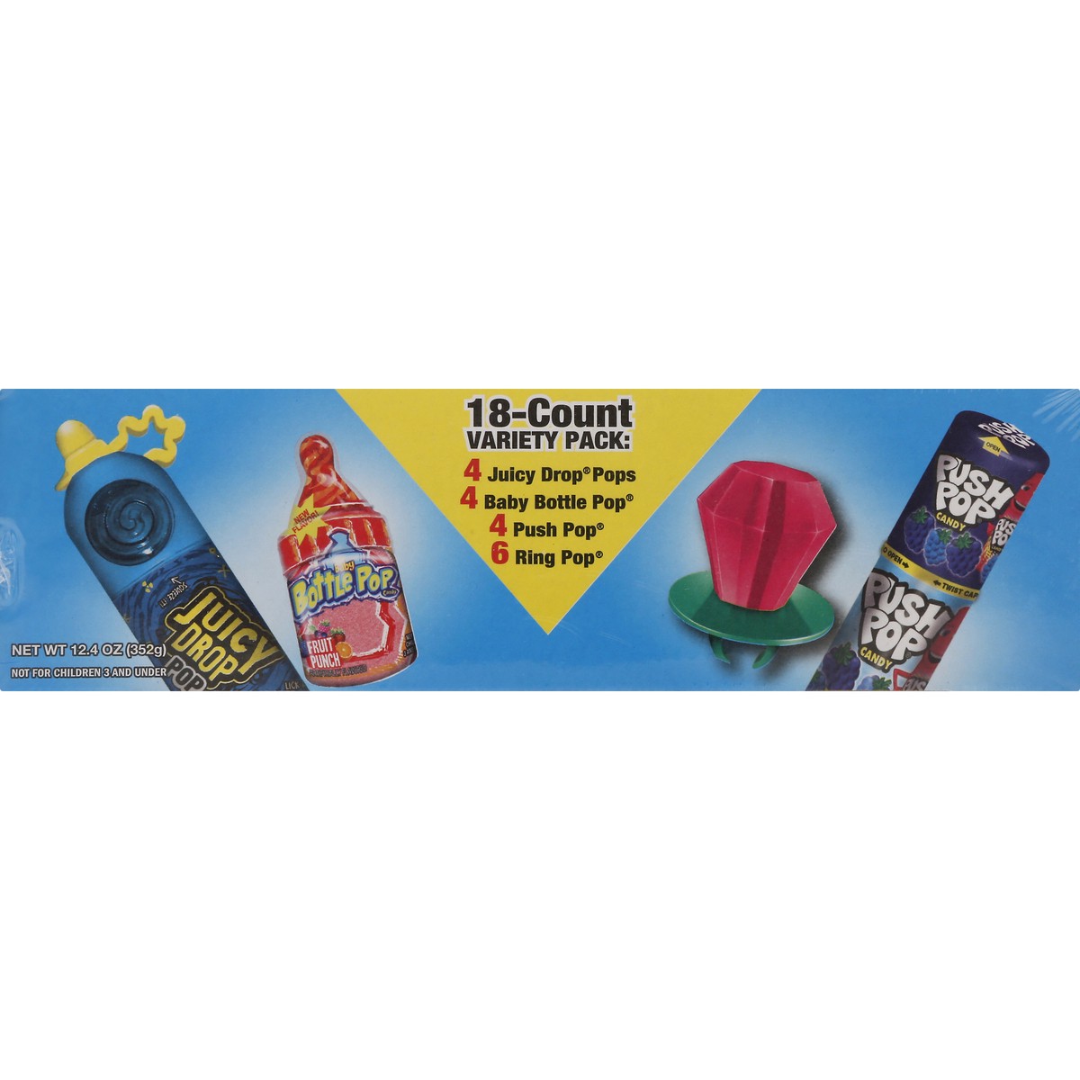 slide 2 of 10, Bazooka Ring Pop Lollipop And Hard Candy Variety Pack, 18 ct