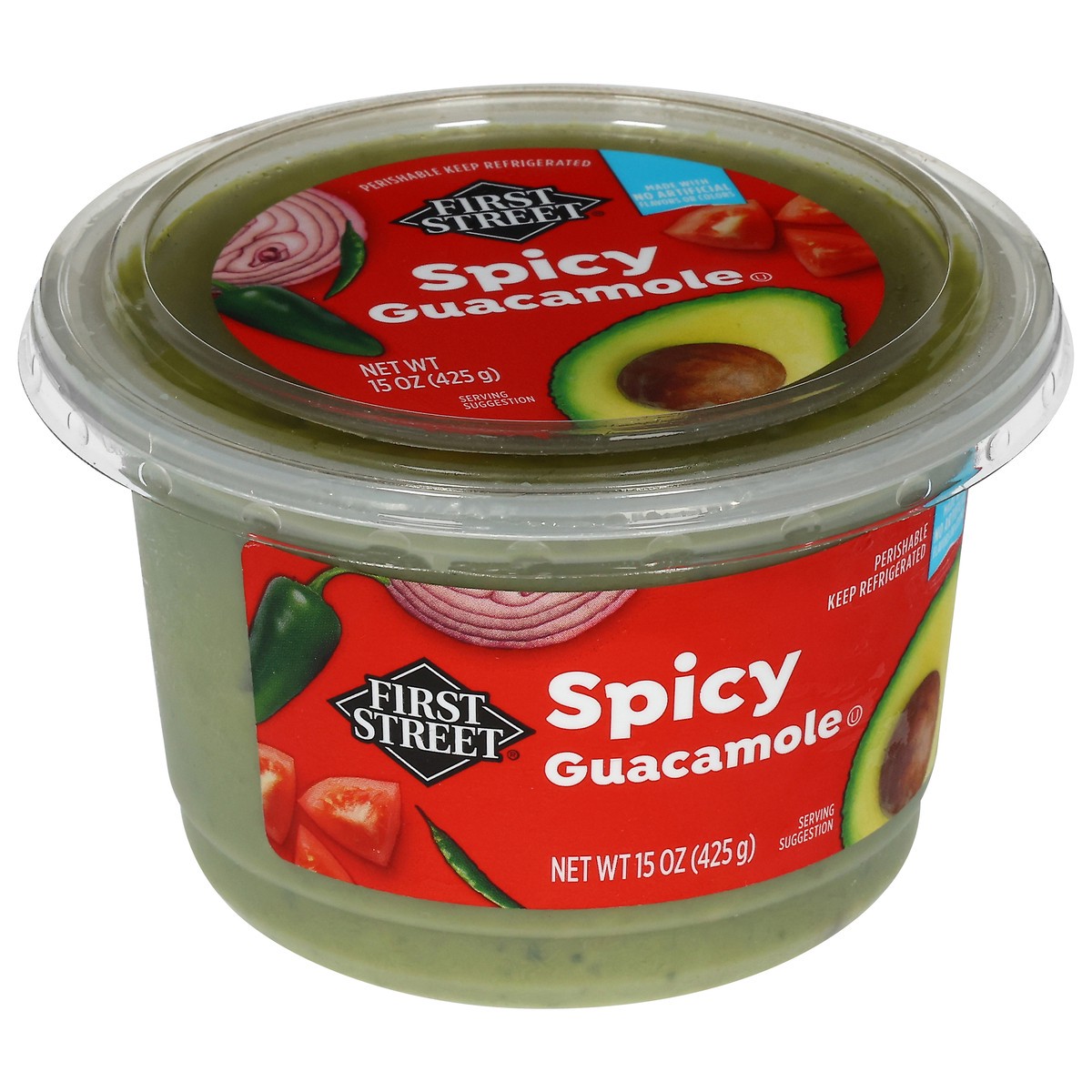 slide 4 of 4, First Street Spicy Guacamole, 15 oz