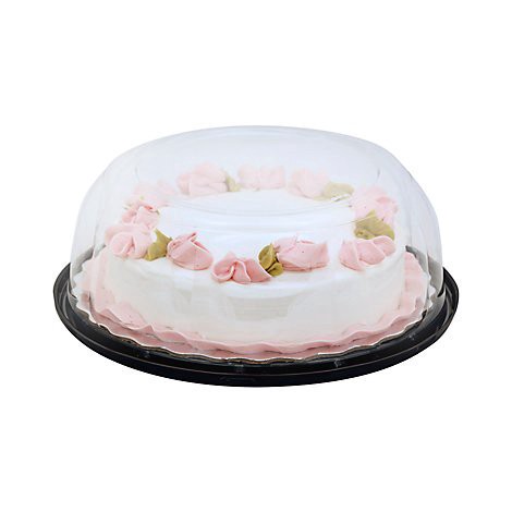 slide 1 of 1, Bakery Cake White Decorated 8 Inch 1 Layer Seasonal - Each, 1 ct