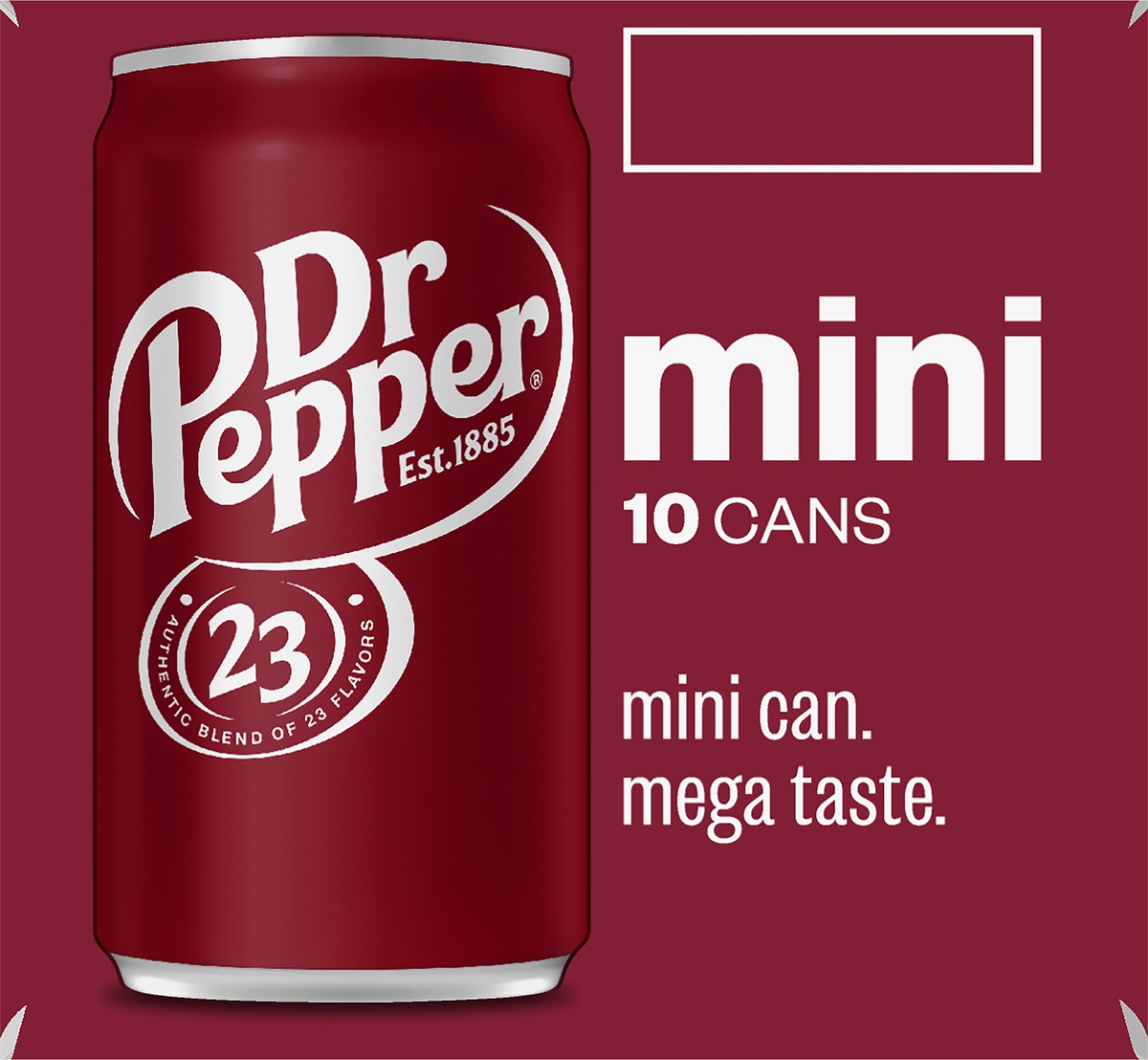 slide 5 of 9, Dr Pepper Mini Cans, 10 ct; 7.5 fl oz