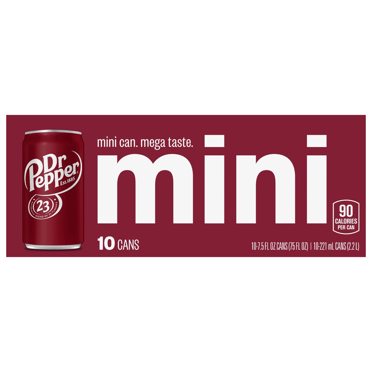 slide 9 of 9, Dr Pepper Mini Cans, 10 ct; 7.5 fl oz
