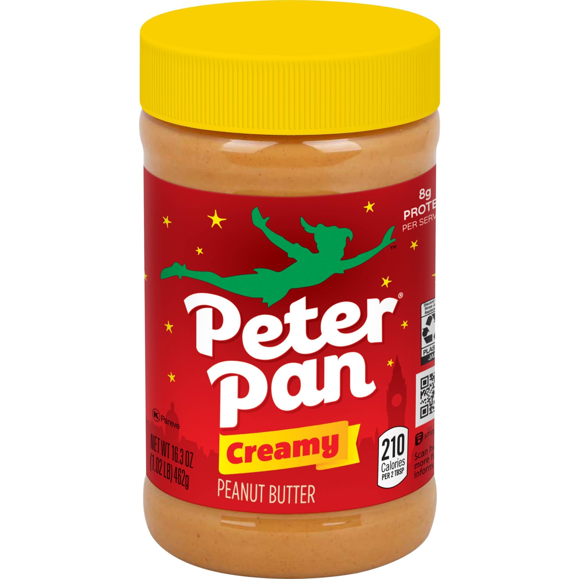 slide 1 of 4, Peter Pan Creamy Peanut Butter, 16.3 oz
