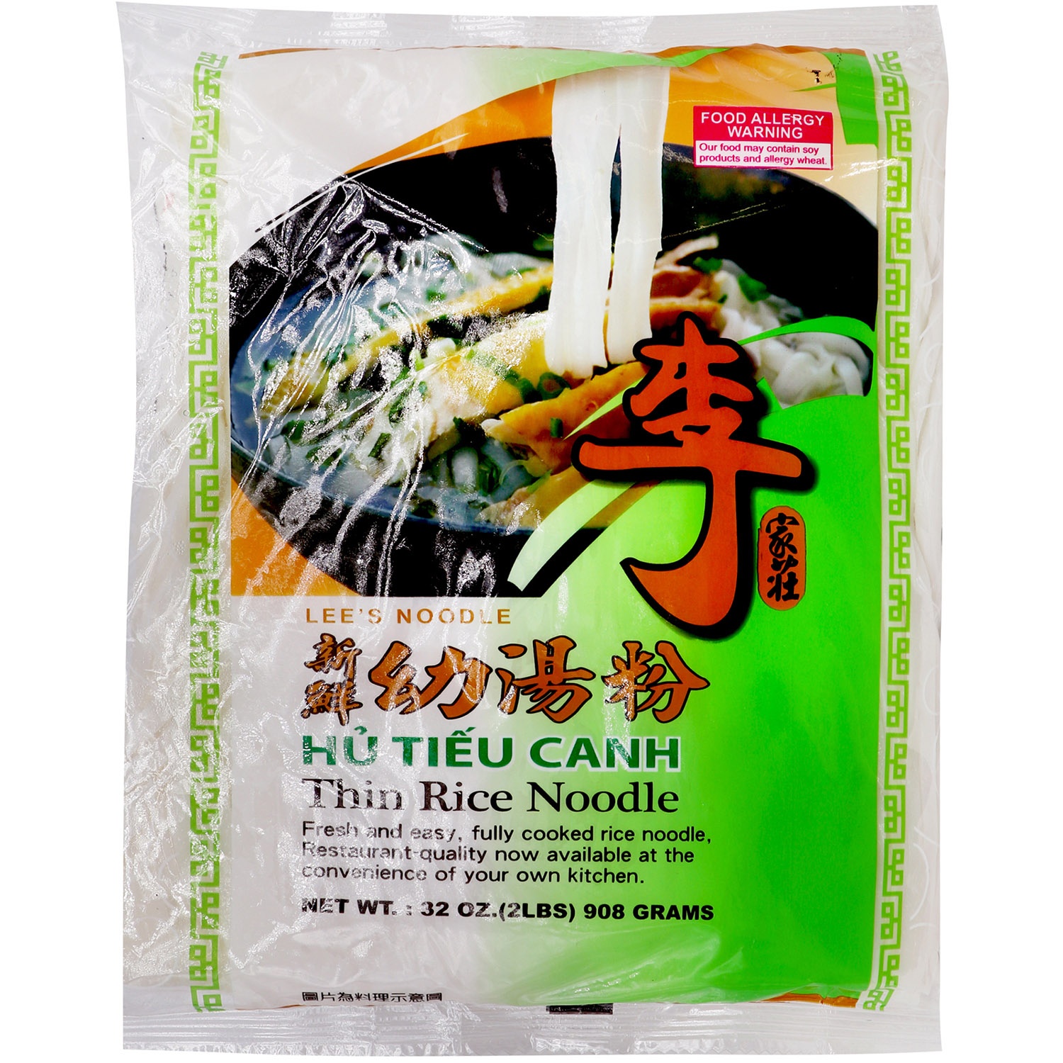 slide 1 of 1, Lee's Thin Rice Noodle, 32 oz