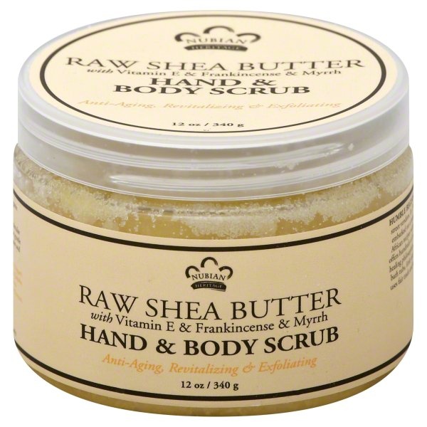 slide 1 of 1, Nubian Vitamni E Hand N Body Scrub, 12 oz