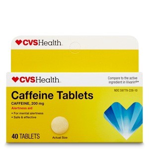 slide 1 of 1, CVS Health Caffeine - 40 ct; 200 mg, 40 ct; 200 mg