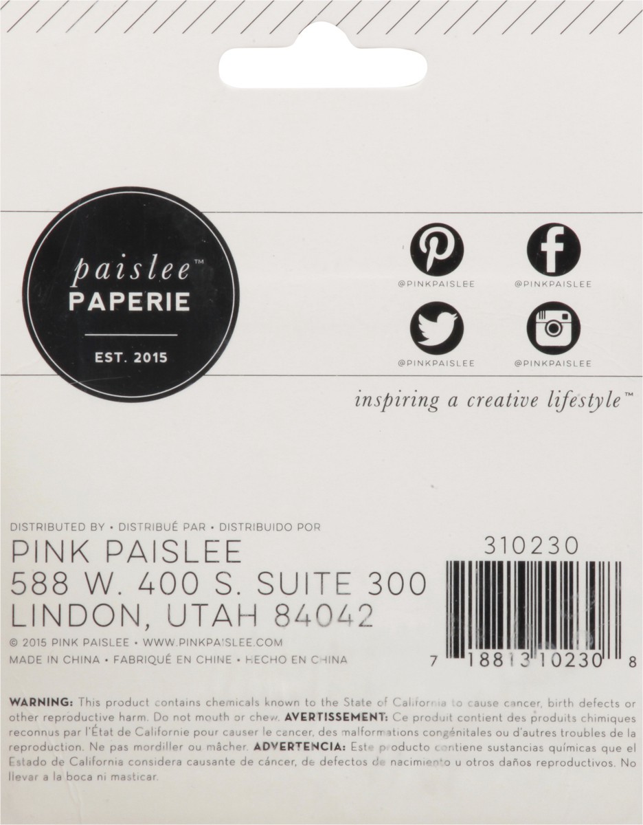 slide 5 of 11, Paislee Paperie Confetti Push Pins 9 ea, 9 ct