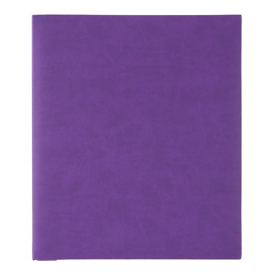 slide 1 of 2, 8.5" X 11" Faux Leather Scrapbook Album By Recollections, 8.5 in x 11 in