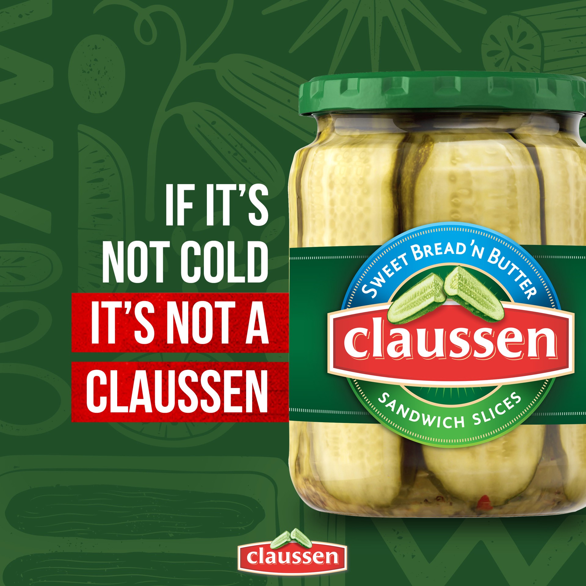 slide 3 of 5, Claussen Sweet Bread N' Butter Pickle Sandwich Slices, 20 fl. oz. Jar, 20 fl oz