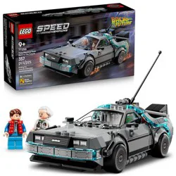 Lego Speed Champions Time Machine From Back To The Future 77256, 357 Pcs, 9+