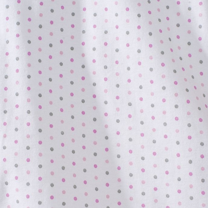 slide 5 of 5, HALO SleepSack Newborn Dot Multi-Way Adjustable Cotton Swaddle - Pink/Grey, 1 ct