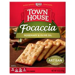 Town House Focaccia Rosemary & Olive Oil Crackers - 9 oz