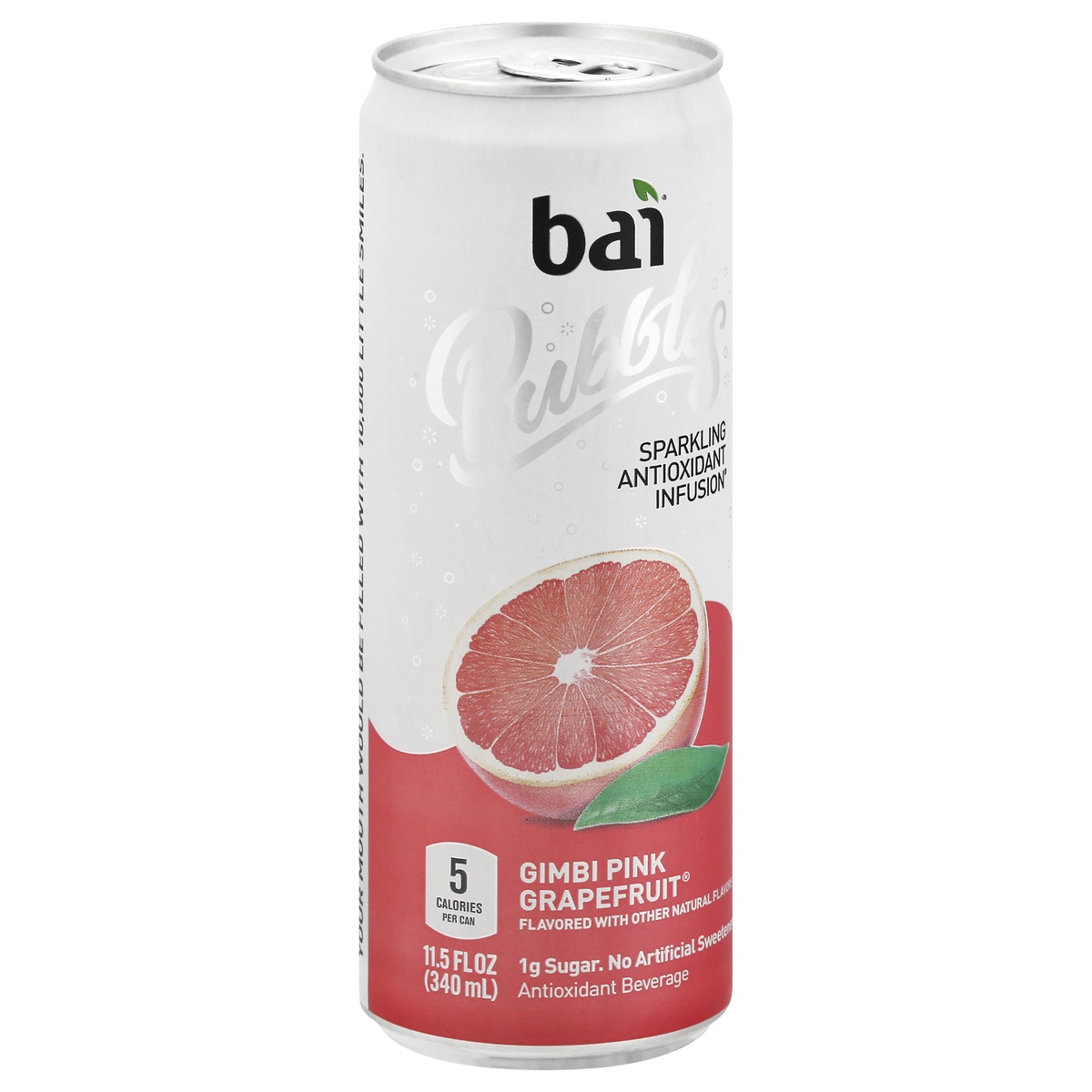 slide 2 of 9, Bai Bubbles Gimbi Pink Grapefruit Sparkling Antioxidant Infused Beverage, 11.5 fl oz