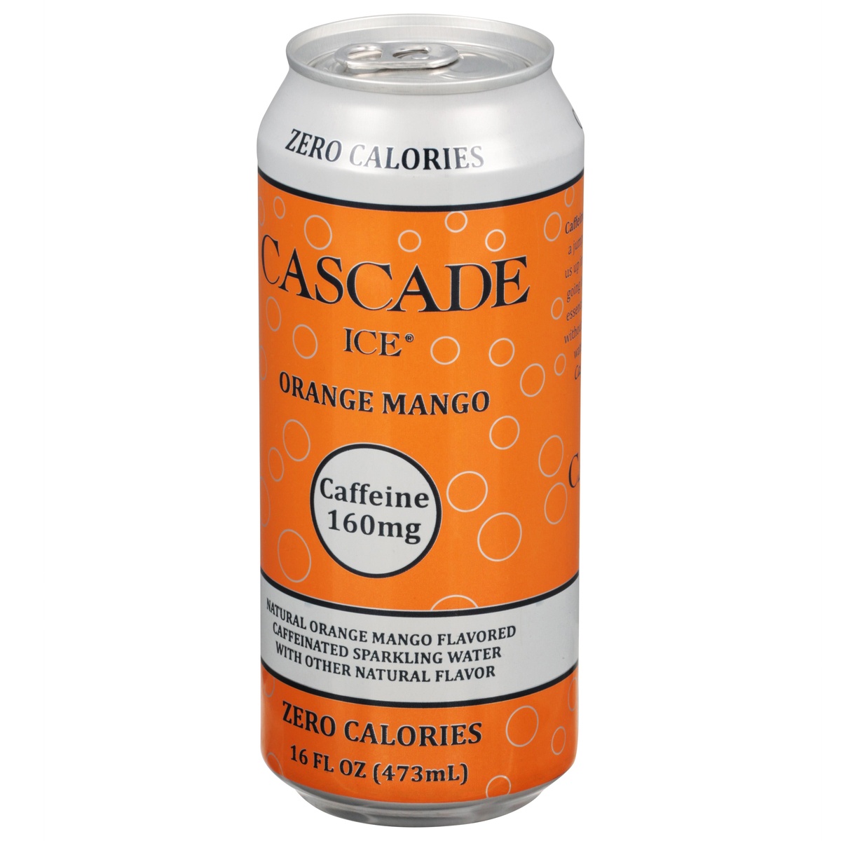 slide 3 of 9, Cascade Ice Orange Mango Caffeinated Sparkling Water 16 fl oz, 16 fl oz