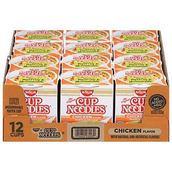 Nissin Cup Noodles Ramen Noodle Soup Chicken Flavor - 12-2.25 Oz