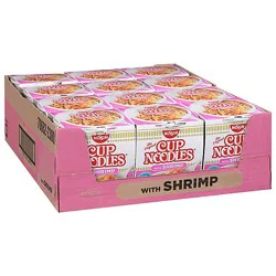 Nissin Cup Noodles Ramen Noodle Soup With Shrimp Flavor - 12-2.25 Oz