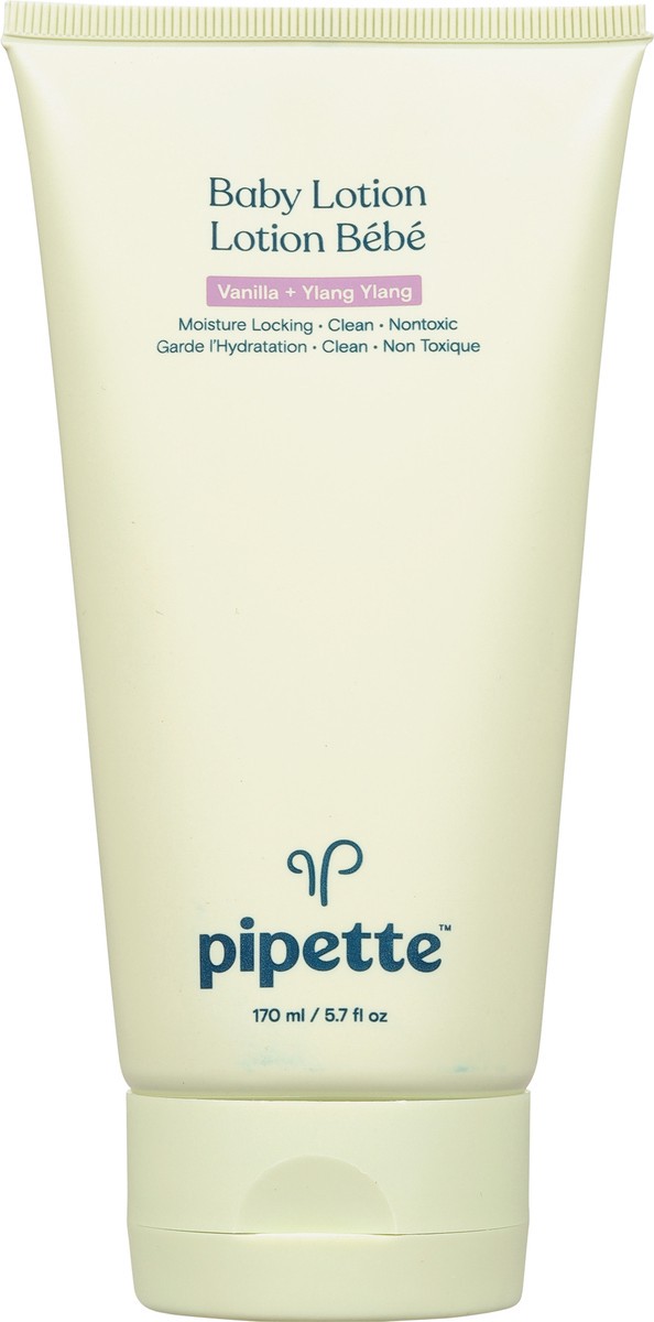 slide 6 of 9, Pipette Baby Vanilla + Ylang Ylang Baby Lotion, 5.7 fl. oz