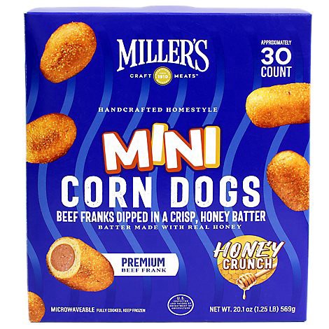 slide 1 of 1, Millers Beef Mini Corn Dogs - 20.1 OZ, 20.1 oz