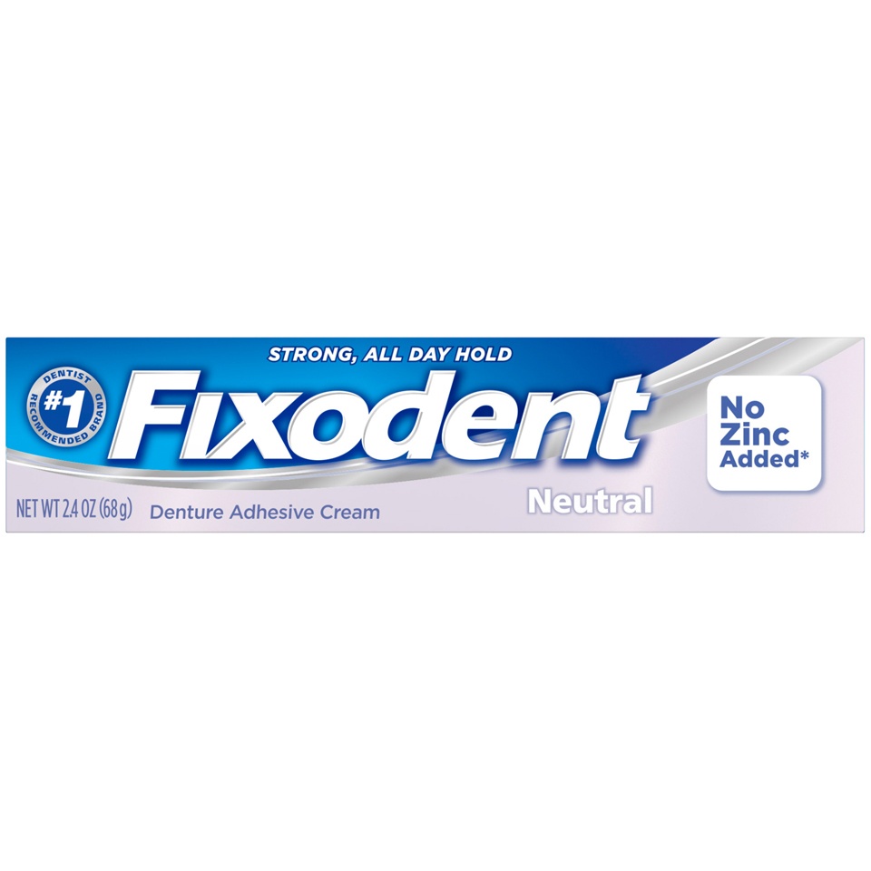 slide 2 of 2, Fixodent Denture Adhesive Cream 2.4 oz, 2.4 oz