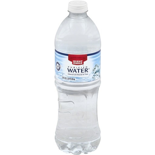 slide 1 of 1, Giant Eagle Purified Water - 20 oz, 20 oz