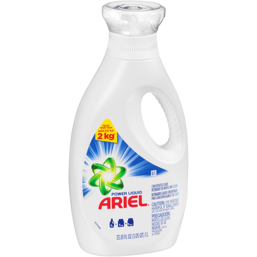 slide 2 of 6, Ariel Power Liquid Detergent, 33.81 fl oz