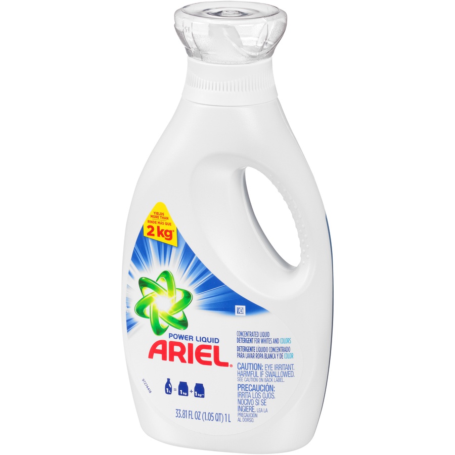 slide 3 of 6, Ariel Power Liquid Detergent, 33.81 fl oz