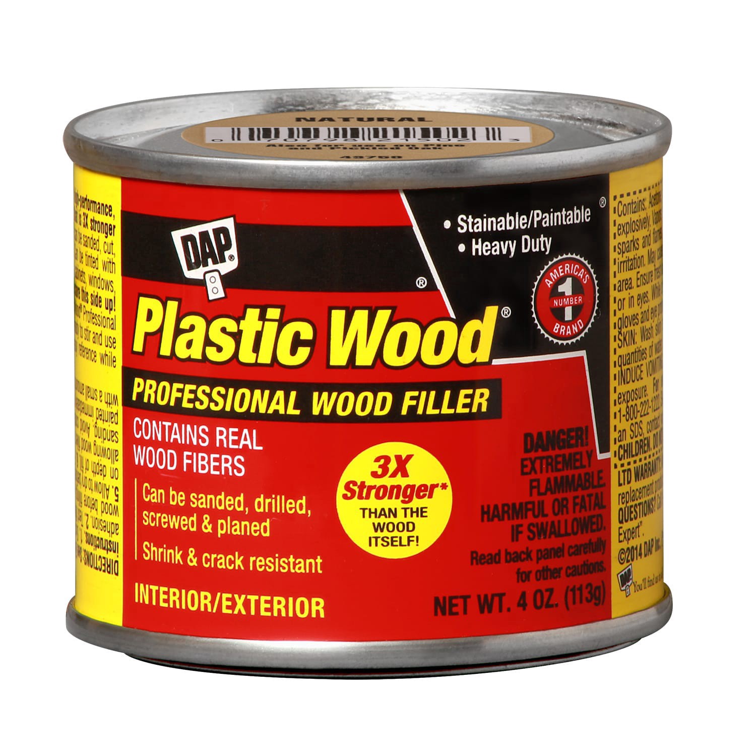 slide 1 of 6, Dap Plastic Wood Professional Wood Filler - Natural, 4 oz