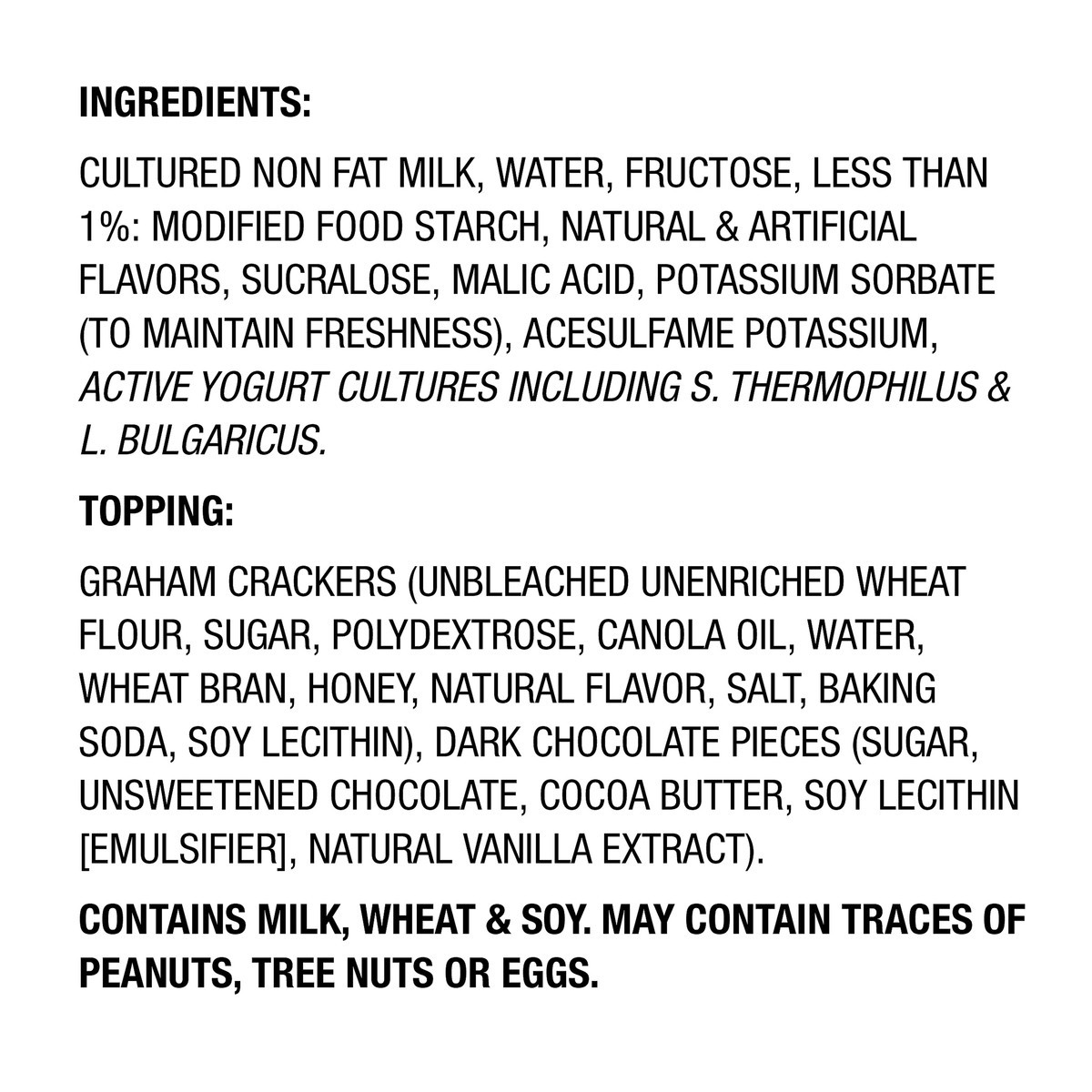 slide 2 of 8, Light + Fit Nonfat S’Mores Crunch Greek Yogurt, 5 oz