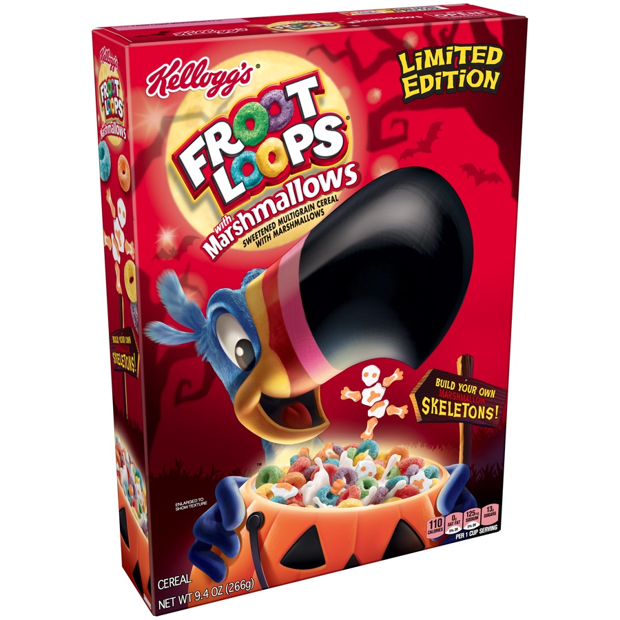 slide 2 of 7, Kellogg's Froot Loops Cereal With Marshmallows, 9.4 oz
