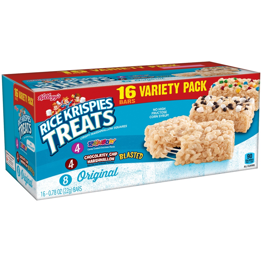 slide 2 of 7, Kellogg's Rainbow Rice Krispies Treats, 12 oz