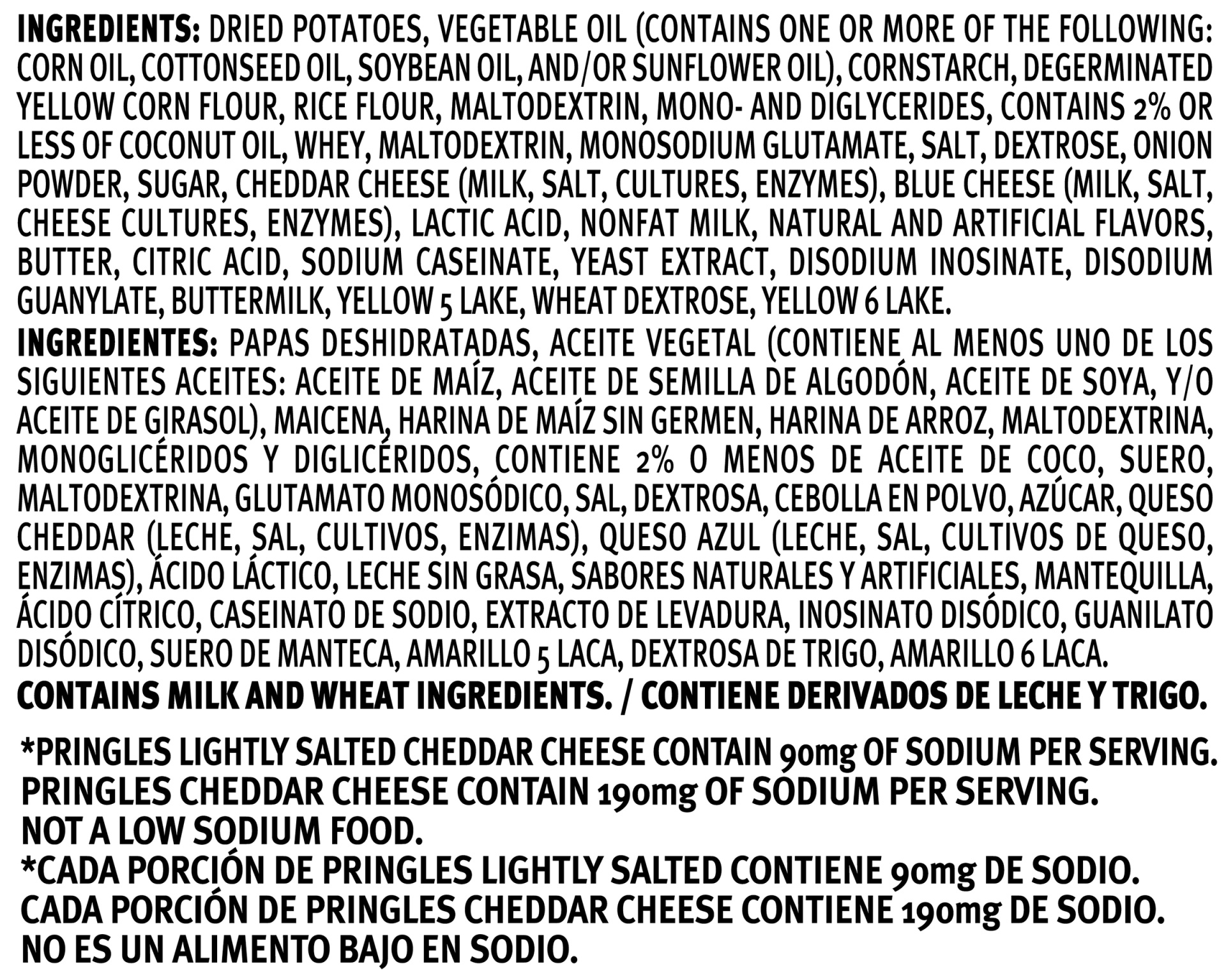 slide 2 of 2, Pringles Cheddar Cheese Lightly Salted Potato Crisps, 5.95 oz