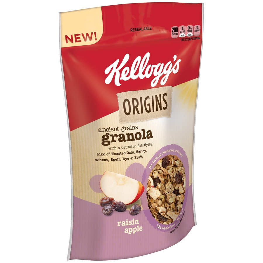 slide 2 of 4, Kellogg's Origins Granola Raisin Apple, 12.5 oz