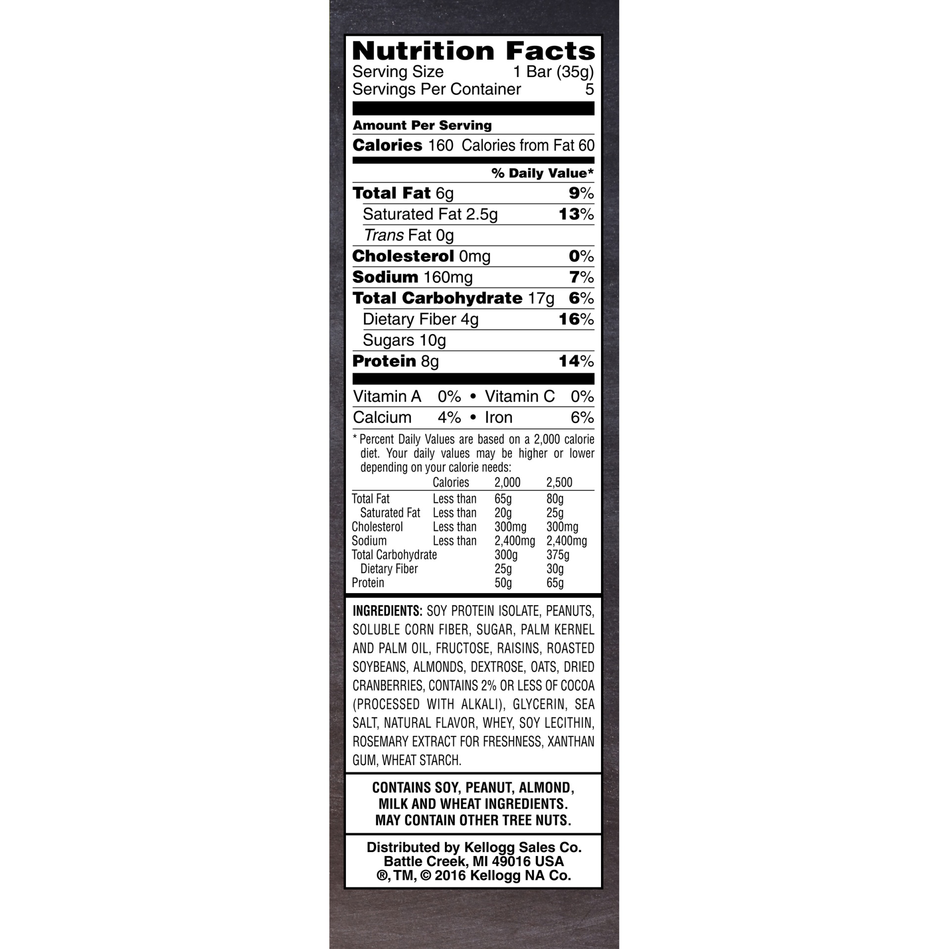slide 4 of 7, Kellog's Special K Protein Fruit & Nut Trail Mix Bars, 5 ct; 1.23 oz