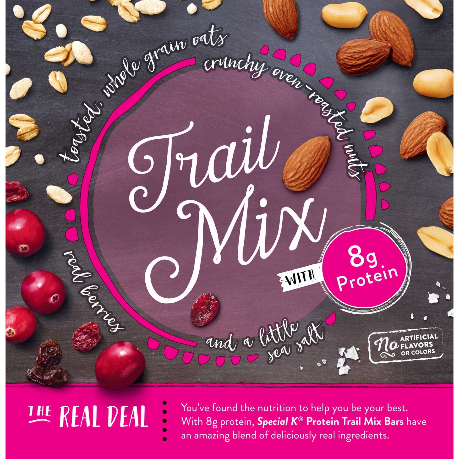 slide 5 of 7, Kellog's Special K Protein Fruit & Nut Trail Mix Bars, 5 ct; 1.23 oz