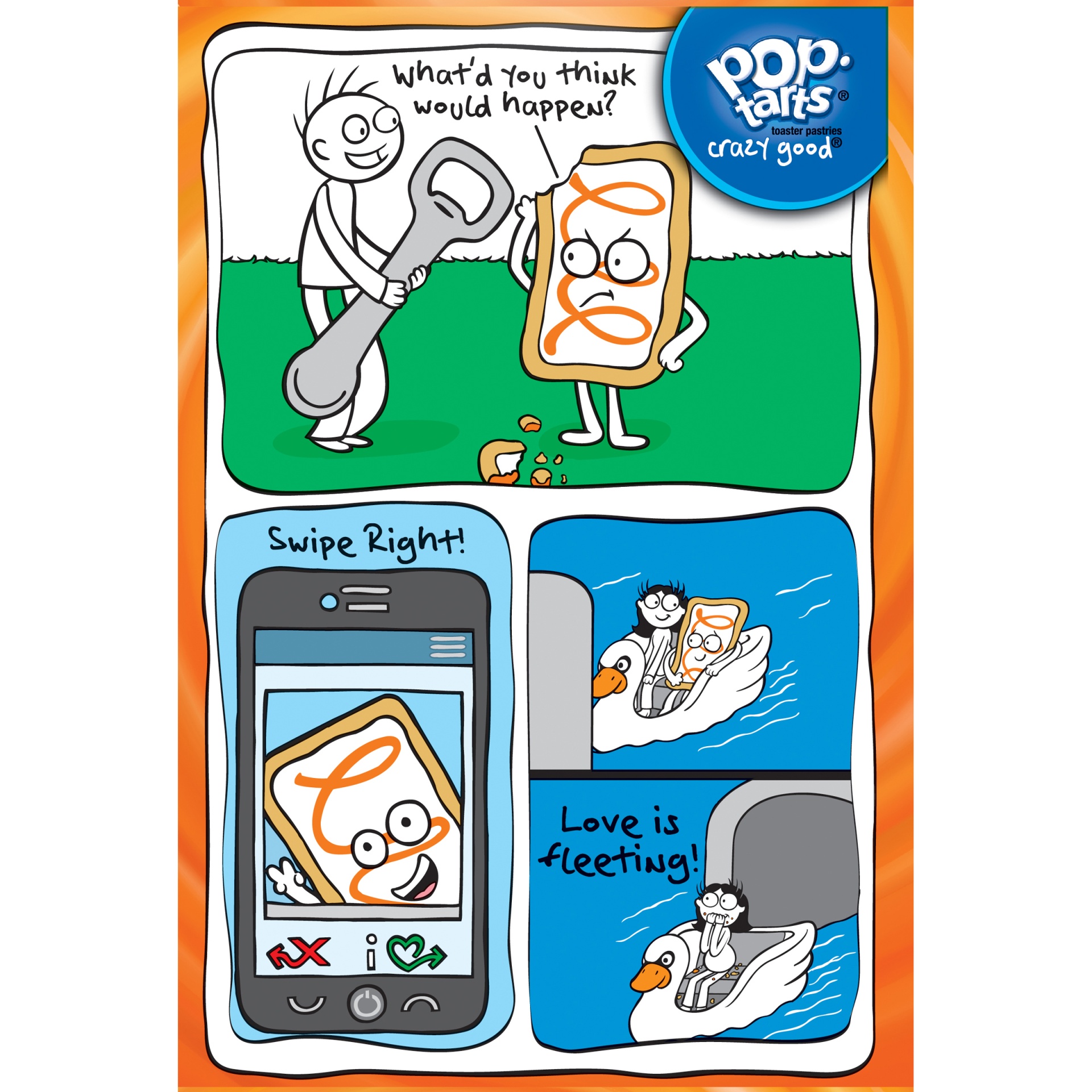 slide 5 of 7, Pop-Tarts Frosted Crush Orange Toaster Pastries, 8 ct; 14.1 oz