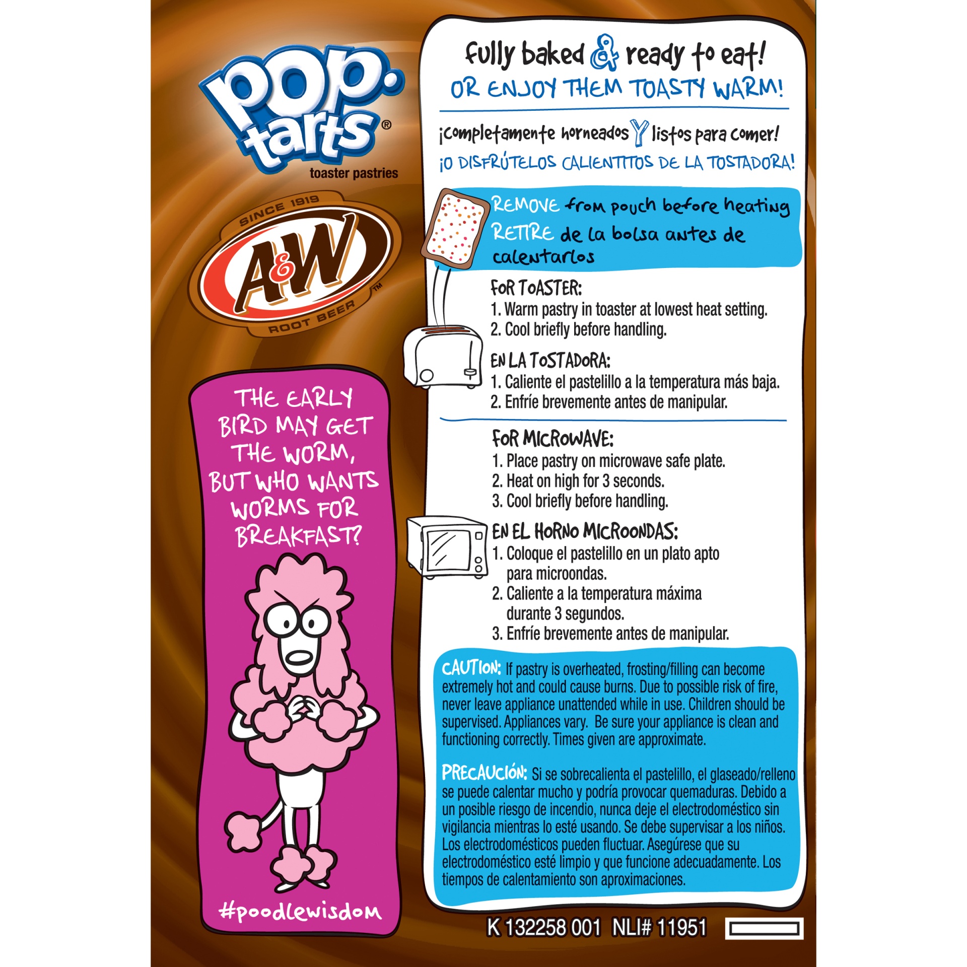 slide 3 of 7, Pop-Tarts Frosted A&W Root Beer Toaster Pastries, 8 ct; 14.1 oz