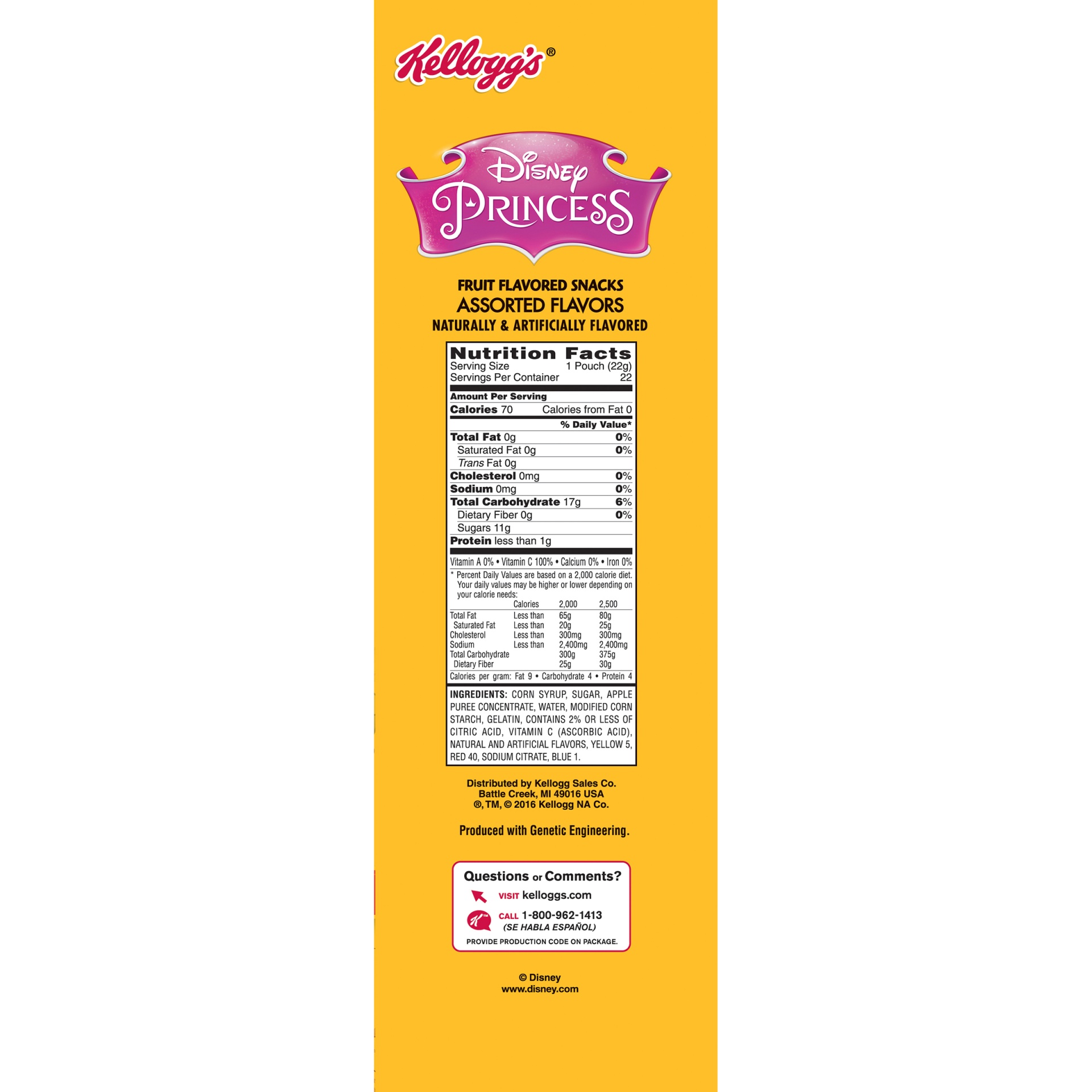 slide 5 of 7, Kellogg's Disney Princess Fruit Snacks, 22 ct; 17.6 oz