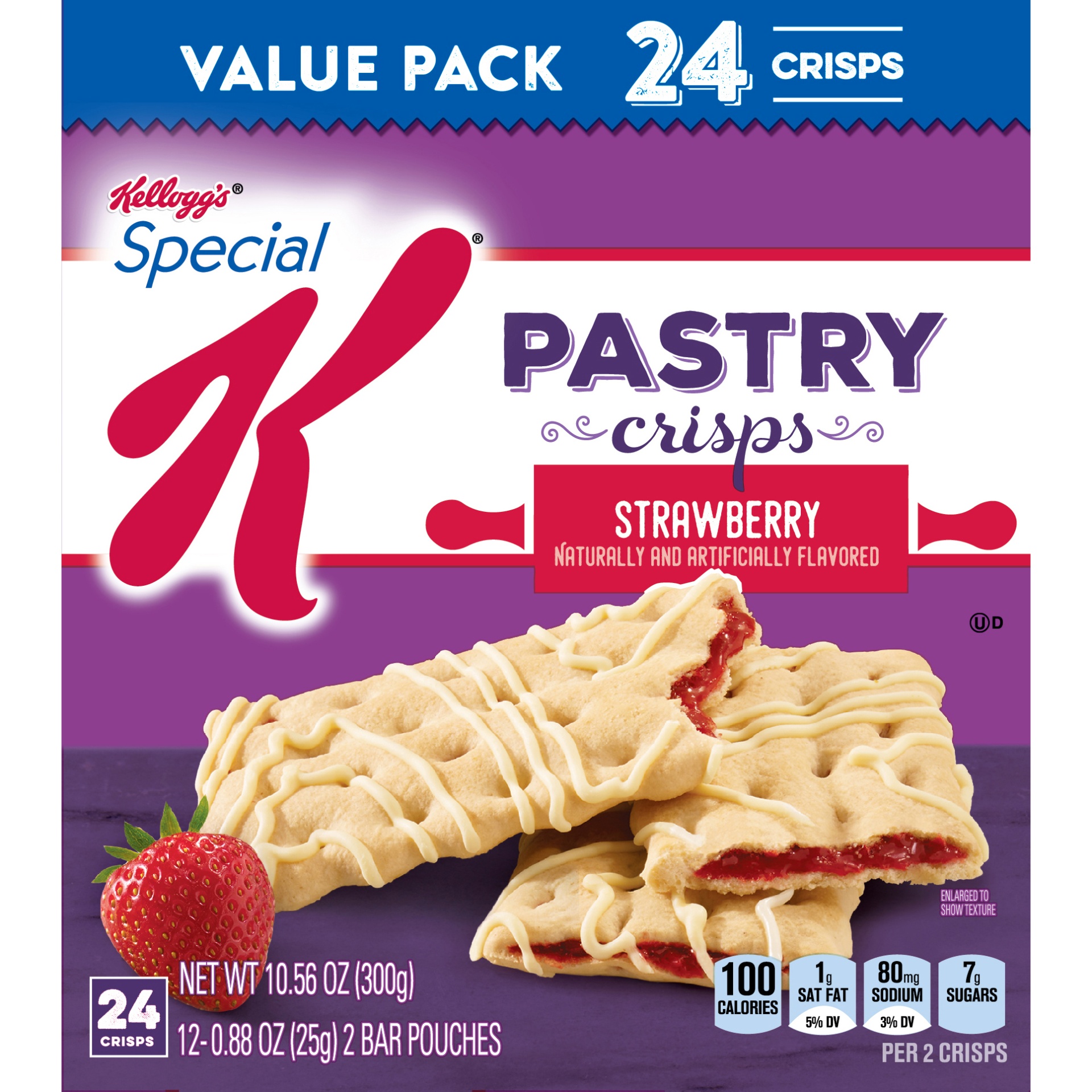 slide 5 of 7, Kellogg's Special K Strawberry Pastry Crisps, 12 ct; 0.88 oz