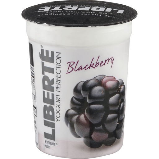 slide 1 of 1, Liberté Mediterranee Yogurt, Blackberry, 6 oz