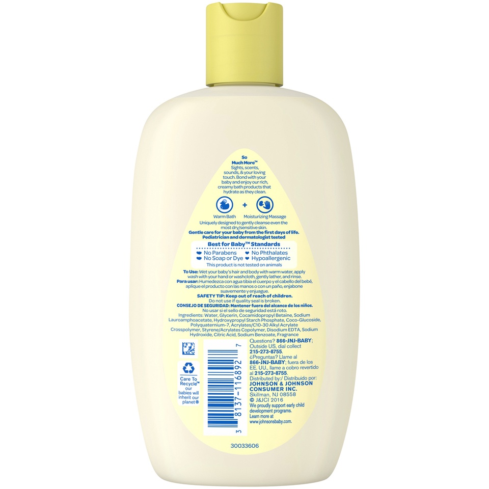 slide 6 of 6, Johnson's Head-to-Toe Extra Moisturizing Baby Wash, 9 oz