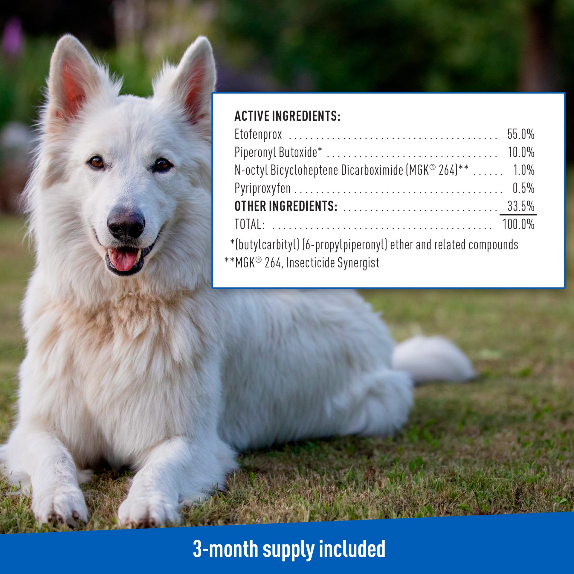 slide 3 of 9, Adams Plus Flea & Tick Prevention Spot On for Dogs, Large Dogs 31 to 60 lbs, 1 ct